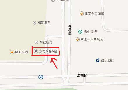 东营Playabc英语学校地图标识
