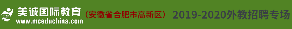 合肥美诚创新培训学校外教招聘专场2019-2020