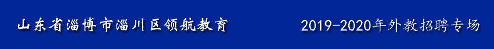 山东省淄博市淄川区领航教育外教招聘专场2019-2020