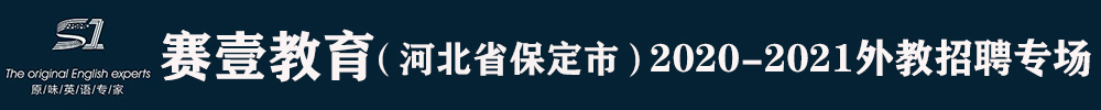 河北省保定市高新区赛壹教育外教招聘专场2020-2021